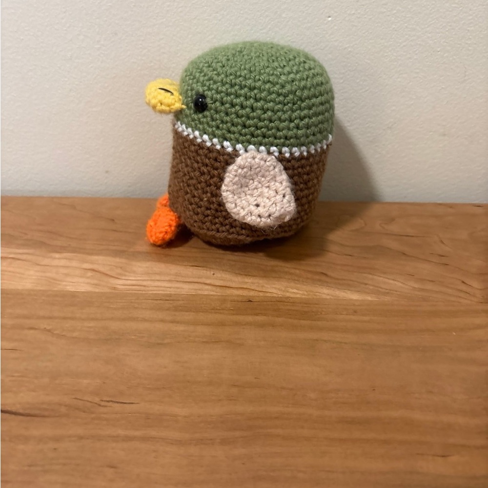 Handmade Crocheted Duck/Mallard Plush Toy - Picture 3 of 4
